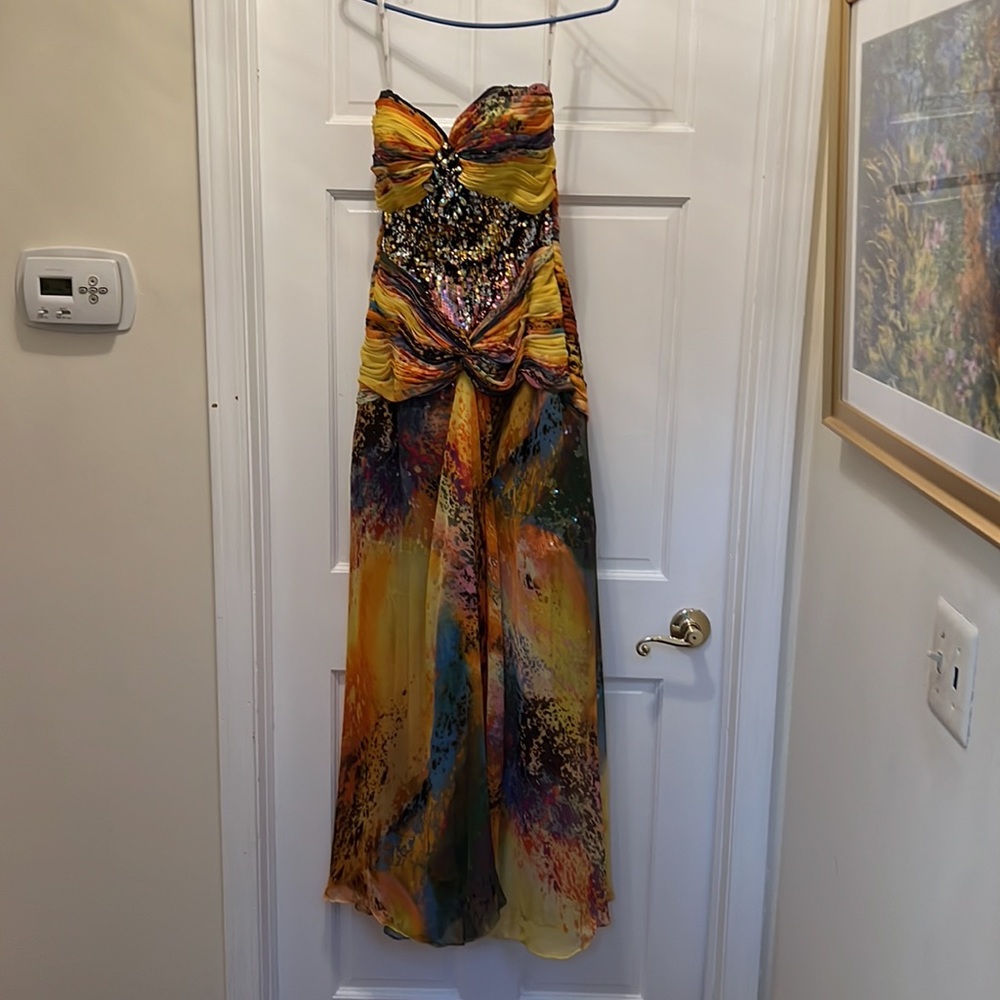Multi-Color Prom Dress - Picture 3 of 5